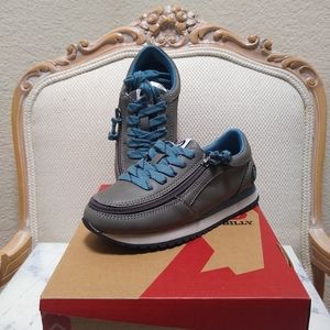 Billy Footwear Jogger Sneaker Toddler size 13m Grey/Blue zip closure